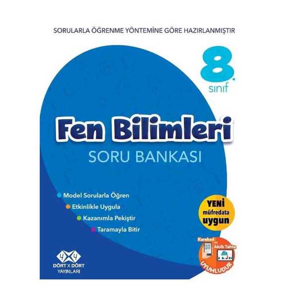 4x4 8. Sınıf Fen Bilimleri Soru Bankası