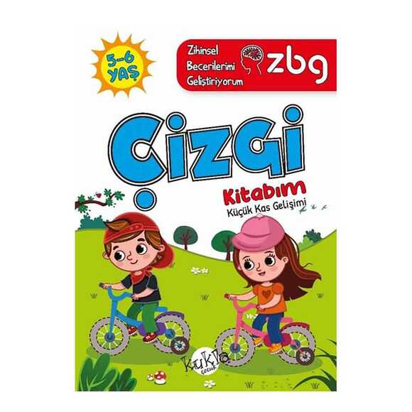 5 - 6 Yaş Çizgi Kitabım - Küçük Kas Gelişimi - ZBG Zihinsel Becerilerimi Geliştiriyorum