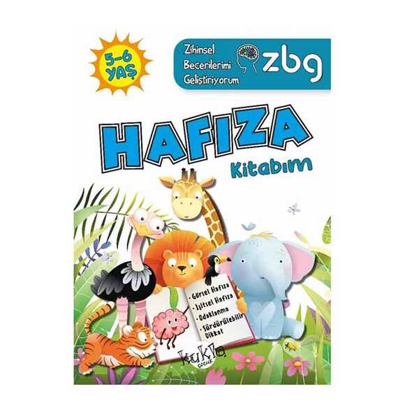 5 - 6 Yaş Hafıza Kitabım - ZBG Zihinsel Becerilerimi Geliştiriyorum