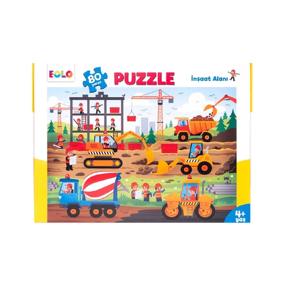 80 Parça Puzzle - İnşaat Alanı