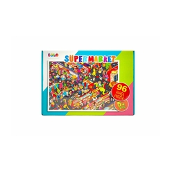 96 Parça Puzzle - Süpermarket - Thumbnail