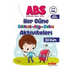 Pinokyo Yayınevi - ABS 3-4 Yaş Her Güne Dikkat-Algı-Zeka Aktiviteleri 30 Gün