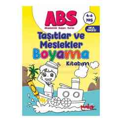 ABS Taşıtlar ve Meslekler Boyama Kitabım 4 - 6 Yaş - Thumbnail