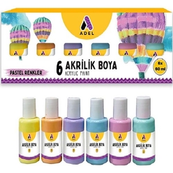 Adel Akrilik Boya 60x6 Pastel Renk - Thumbnail