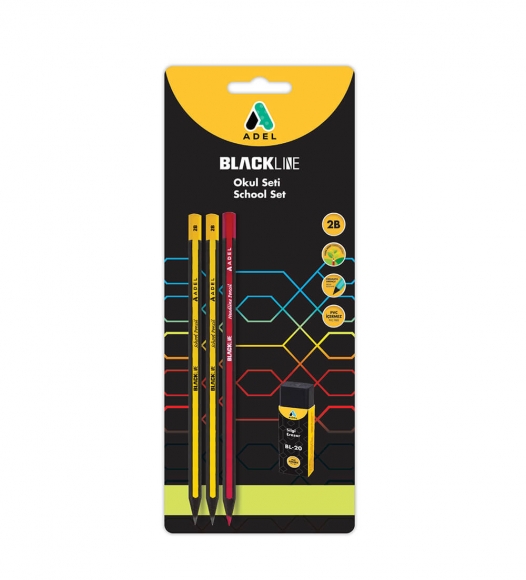 Adel Blackline Okul Seti Blister 
