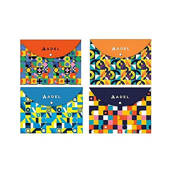 Adel Çıtçıtlı Zarf Dosya A4 Desenli 2075000005000