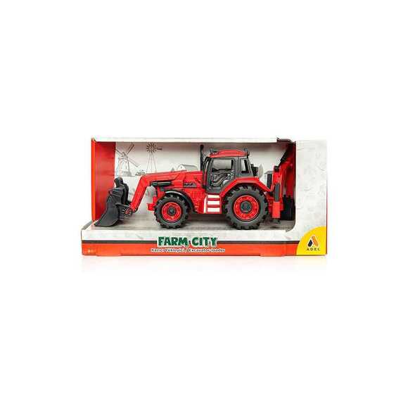 Adel Farm City Kazıcı Yükleyici Kırmızı 000590