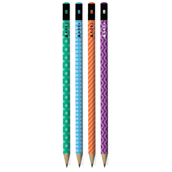 Adel Kurşun Kalem 2B Silgisiz Pattern 2061130190