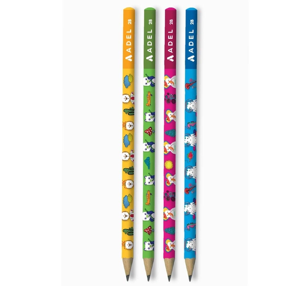 Adel Kurşun Kalem 2B Silgisiz Renkli Masallar 2061000007