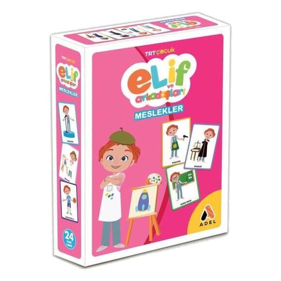 Adel Trt Çocuk Puzzle Elif Ve Arkadaşları Meslekler 536