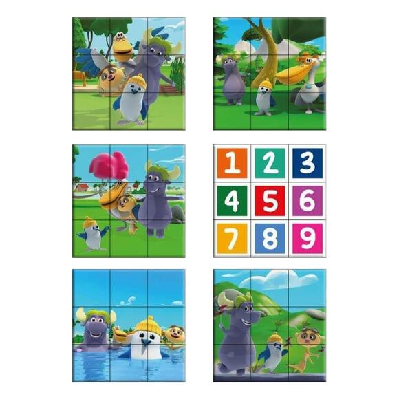 Adel Trt Çocuk Puzzle K.Pengu Küp 527