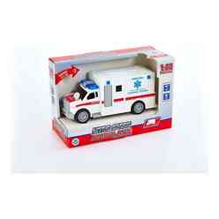 Adeland - Adeland Nitro Speed 1:20 Polis Ambulans Beyaz 000406