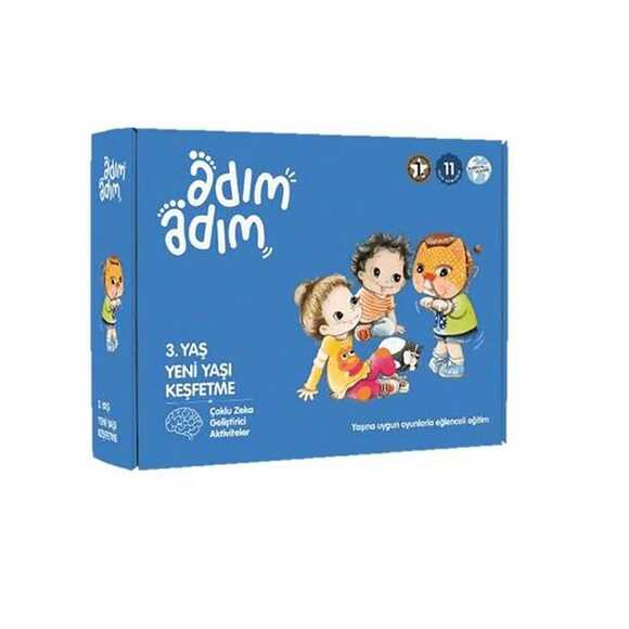 Adım Adım Yeni Yaşı Keşfetme - Adım Adım Eğitim Seti (3 Yaş)