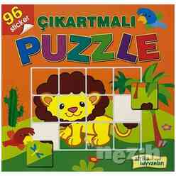 Afrika Hayvanları - Çıkartmalı Puzzle - Thumbnail