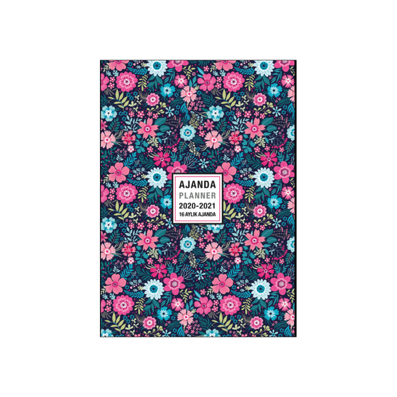 Akademi Çocuk 2020-2021 16 Aylık Ajanda 12x17cm Forever Flower