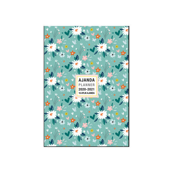 Akademi Çocuk 2020-2021 16 Aylık Ajanda 12x17cm Garden