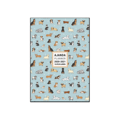 Akademi Çocuk - Akademi Çocuk 2020-2021 16 Aylık Ajanda 12x17cm Lovely Dogs