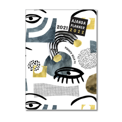 Akademi Çocuk - Akademi Çocuk 2021 - 2022 16 Aylık Ajanda Blue 12X17 3104