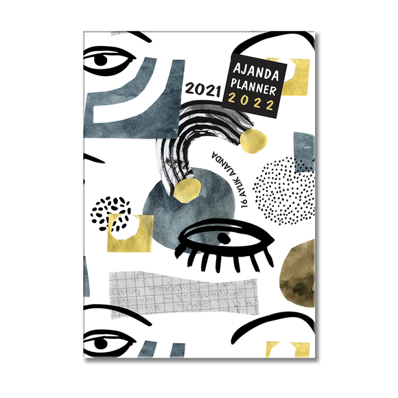 Akademi Çocuk 2021 - 2022 16 Aylık Ajanda Blue 12X17 3104