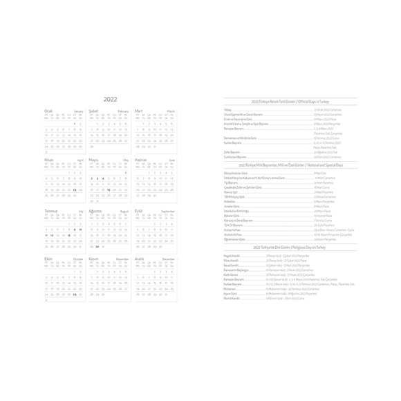 Akademi Çocuk 2021 - 2022 16 Aylık Ajanda  Observation 12X17 3105