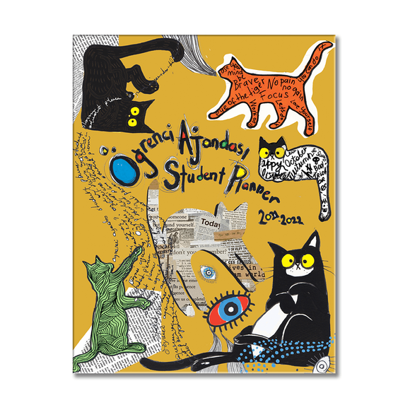 Akademi Çocuk 2021 - 2022 16X21 Scholl Cat Öğrenci Ajandası 3103