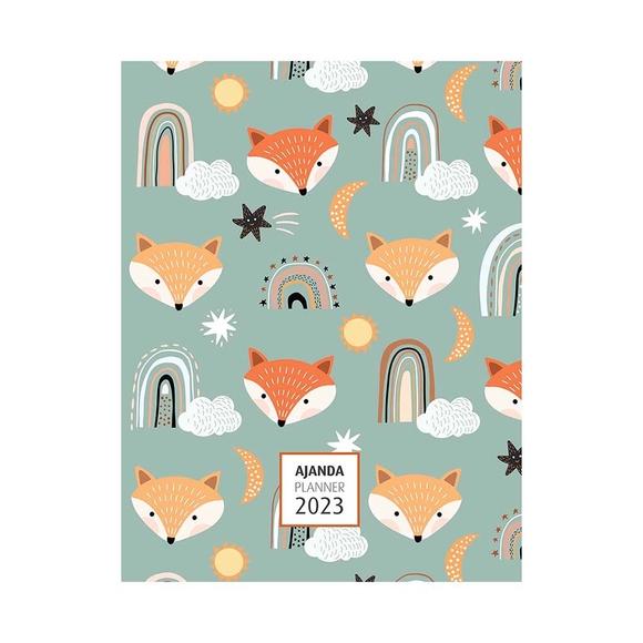 Akademi Çocuk 2023 Haftalık Ajanda Fox 16X21Cm