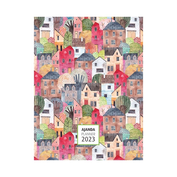 Akademi Çocuk 2023 Haftalık Ajanda Houses 16X21Cm