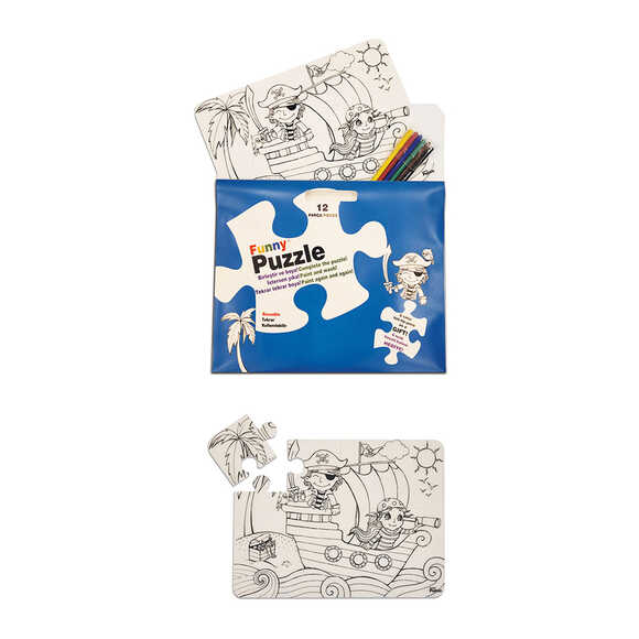 Akademi Çocuk 3122 Funny Puzzle Korsan Adası