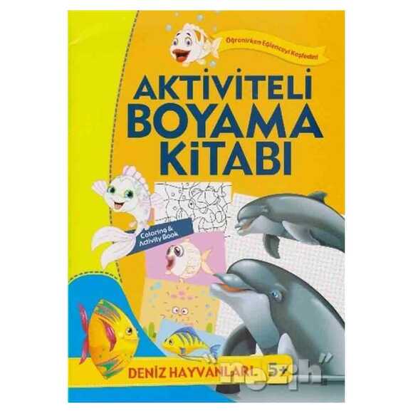 Aktiviteli Boyama Kitabı 5+ Deniz Hayvanları