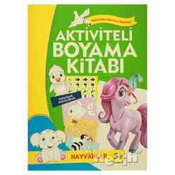 Revzen - Aktiviteli Boyama Kitabı 5 Yaş - Hayvanlar Yeşil Kitap