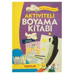 Revzen - Aktiviteli Boyama Kitabı 5 Yaş - Taşıtlar Mor Kitap