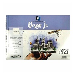 Alex Schoellers - Alex Design Ja Spiralli Resim Defteri 180Gr 35X50 15 Li ALX-0687