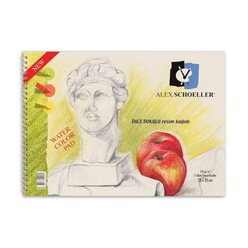 Alex Schoellers - Alex Spiralli Resim Defteri 25X35 Cm 120Gr 15’Li ALX-826 