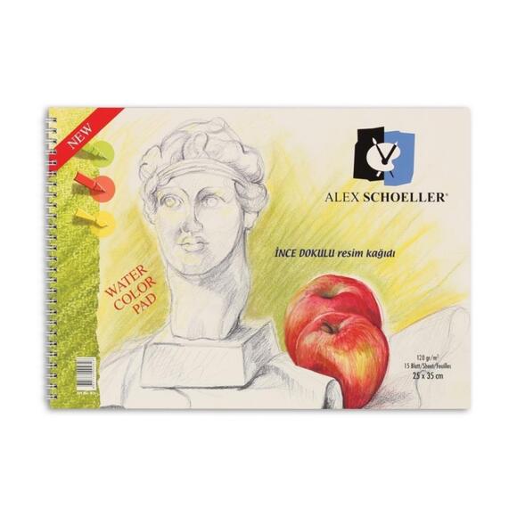 Alex Spiralli Resim Defteri 25X35 Cm 120Gr 15’Li ALX-826 