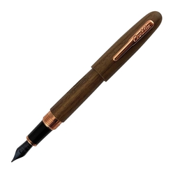 Conklin Çelik Kalem - All American Golden Walnut Rose Gold Limited Edition Dolma Kalem Omniflex Uç Uç