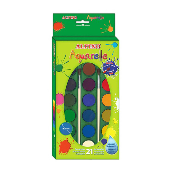 Alpino Aquarelle Sulu Boya 21 Renk ALP-AQ-02