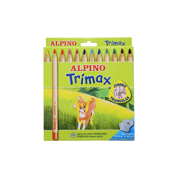 Alpino Trimax Jumbo Üçgen12 li Kuru Boya AL-113