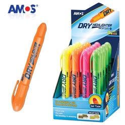 Amos Dry Highlighter Pastel Jel Fosforlu Kalem - Thumbnail