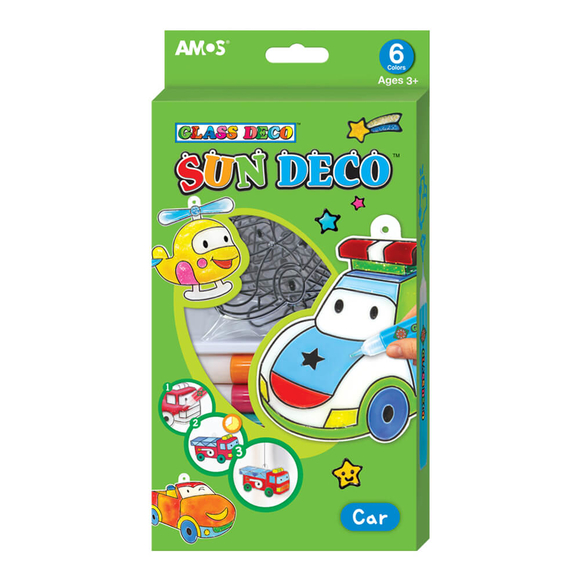 Amos Sun Deco Cam Boyama Seti Arabalar SD10P6-C