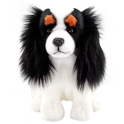 Neco Animals Of The World - Animals Of The World Floppy İspanyol King Charles Siyah Beyaz 28 cm 20902