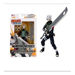Adore Bandai - Anime Heroes 16 cm Naruto Figürleri - Hatake Kakashi 4 Büyük Ninja Savaşı 36963