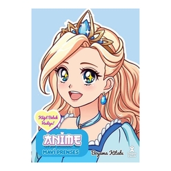 Anime Mavi Prenses Boyama Kitabı - Thumbnail