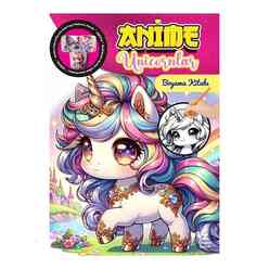 Anime Unicornlar Boyama Kitabı - Thumbnail