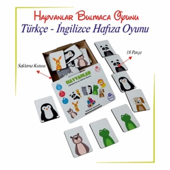 Ankebut 18 Hayvanlı Eşleştirme Puzzle Kutulu 31623 - Thumbnail