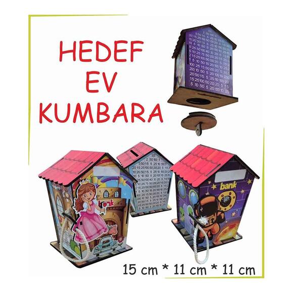 Ankebut Hedef Kumbara Ev Şeklinde 33702