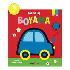 Beta Kids - Arabalı Resim Kitabım - Çok Kolay Boyama 18 Ay ve Üzeri