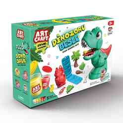Art Craft - Art Craft 3814 Dinozoru Besle Oyun Hamur Set 280 Gr