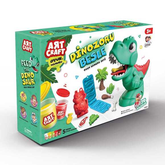 Art Craft 3814 Dinozoru Besle Oyun Hamur Set 280 Gr