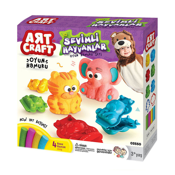 Art Craft 3D Hayvanlar Hamur Set 200 Gr 3550