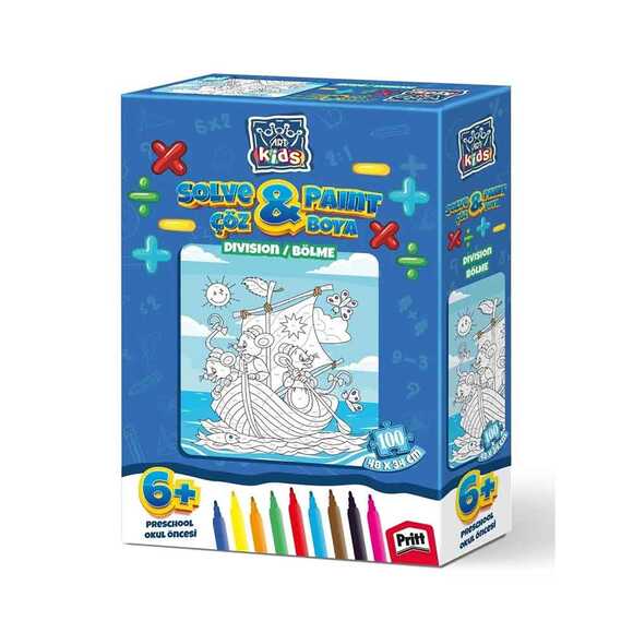 Art Kids Okul Öncesi Çöz & Boya Bölme Öğreniyorum 5849